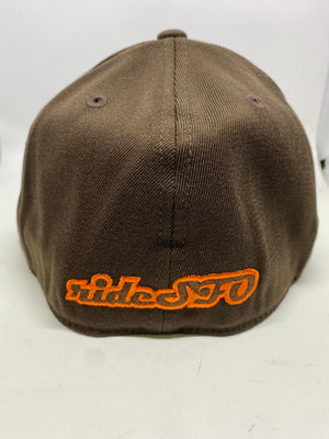 rideSFO LoungeChairLife Flat Bill Hat Brown/Orange