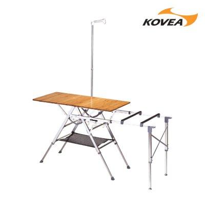 Kovea AL Bamboo One Action Kitchen w/ Carry Bag
