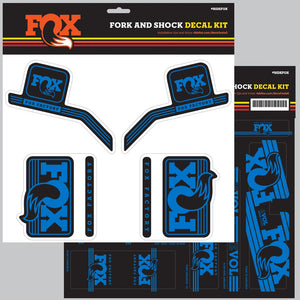 FOX Decal 2016 AM Heritage, Fork and Shock Kit, Blue