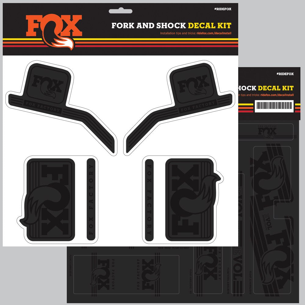 FOX Decal 2016 AM Heritage, Fork and Shock Kit, Stealth Black