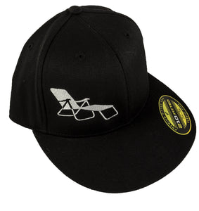 rideSFO LoungeChairLife Flat Bill Hat  Black/White