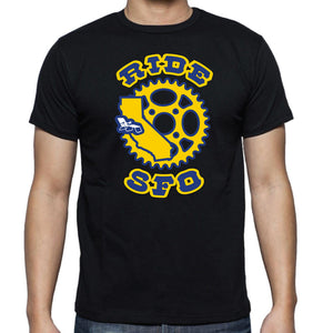 rideSFO goldenSFO T-shirt Mens Black