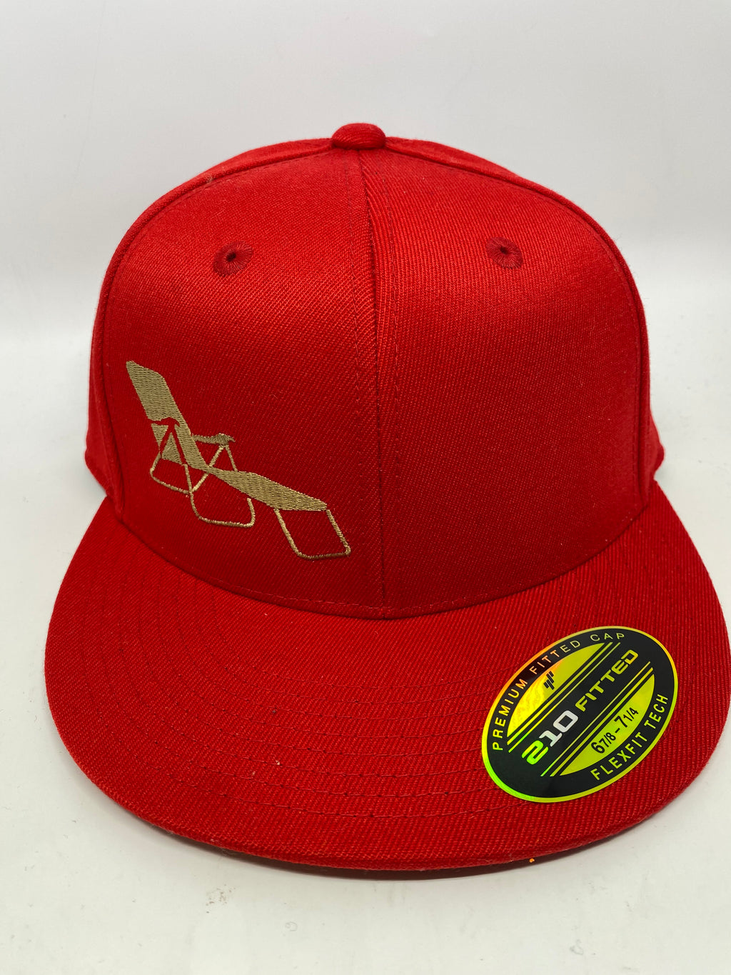rideSFO LoungeChairLife Flat Bill Hat Red/Gold