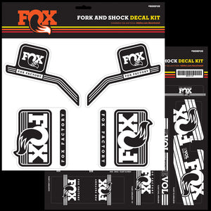 FOX Decal 2016 AM Heritage, Fork and Shock Kit, White