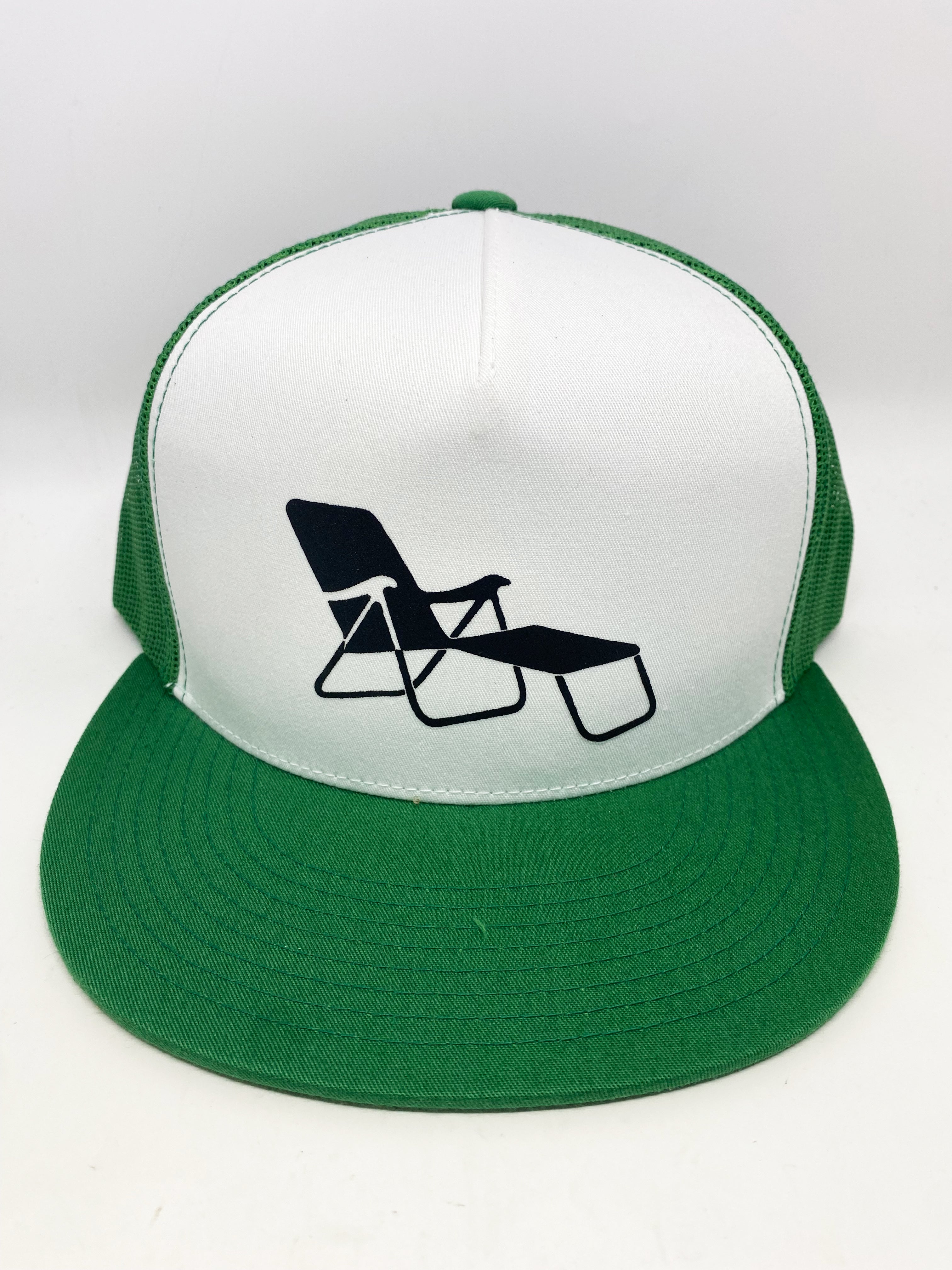 rideSFO LoungeChairLife Snapback Hat Green/White